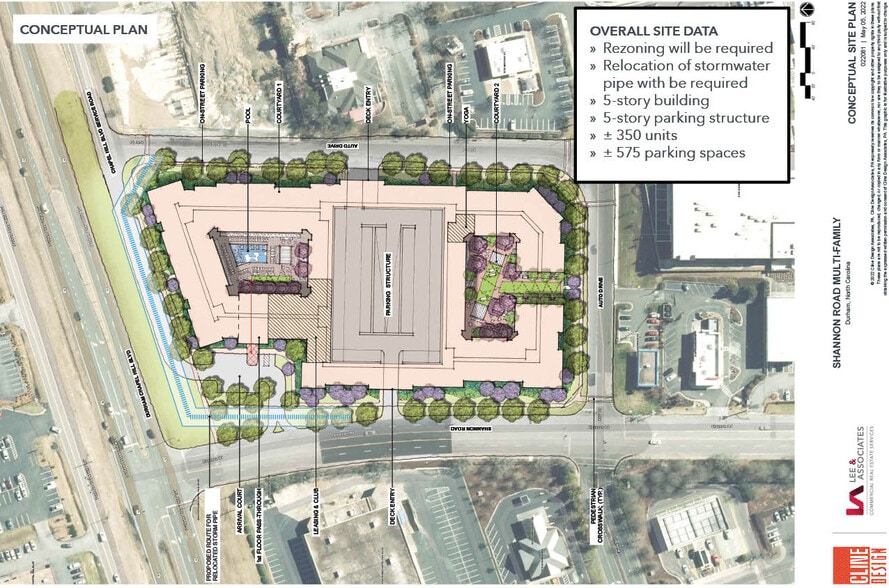 3823 Durham Chapel Hill Blvd, Durham, NC à vendre - Plan de site – Image 3 sur 6
