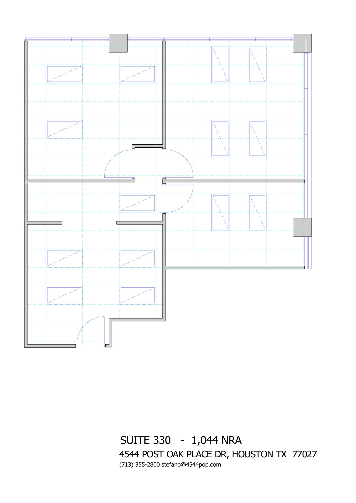 4544 Post Oak Pl, Houston, TX à louer Plan d’étage– Image 1 sur 1
