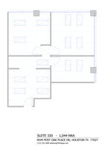 4544 Post Oak Pl, Houston, TX à louer Plan d’étage– Image 1 sur 1
