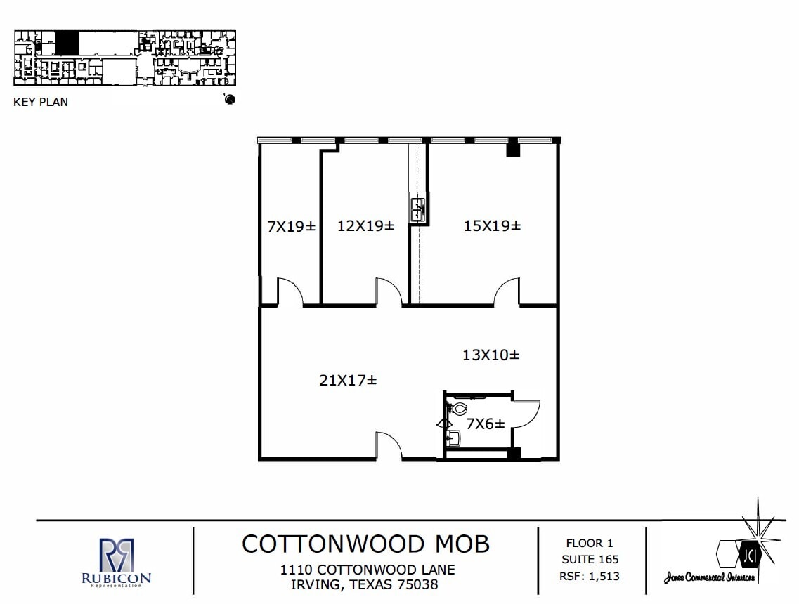 1110 Cottonwood Ln, Irving, TX à louer Plan d’étage– Image 1 sur 1
