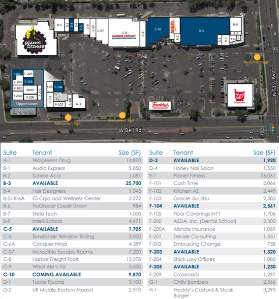 4915-4965 N 51st Ave, Glendale, AZ à louer - Plan de site – Image 2 sur 3