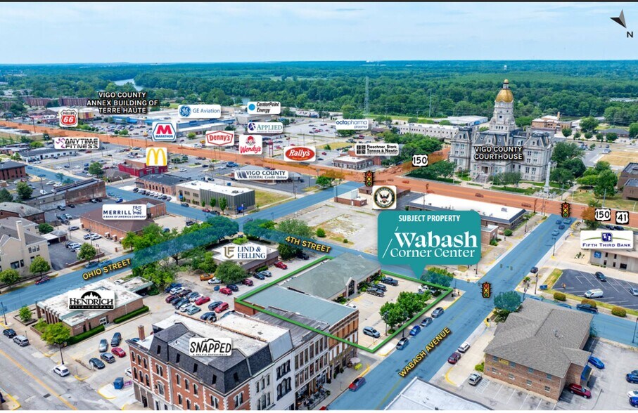 403 Wabash Ave, Terre Haute, IN à louer - Aérien – Image 2 sur 3