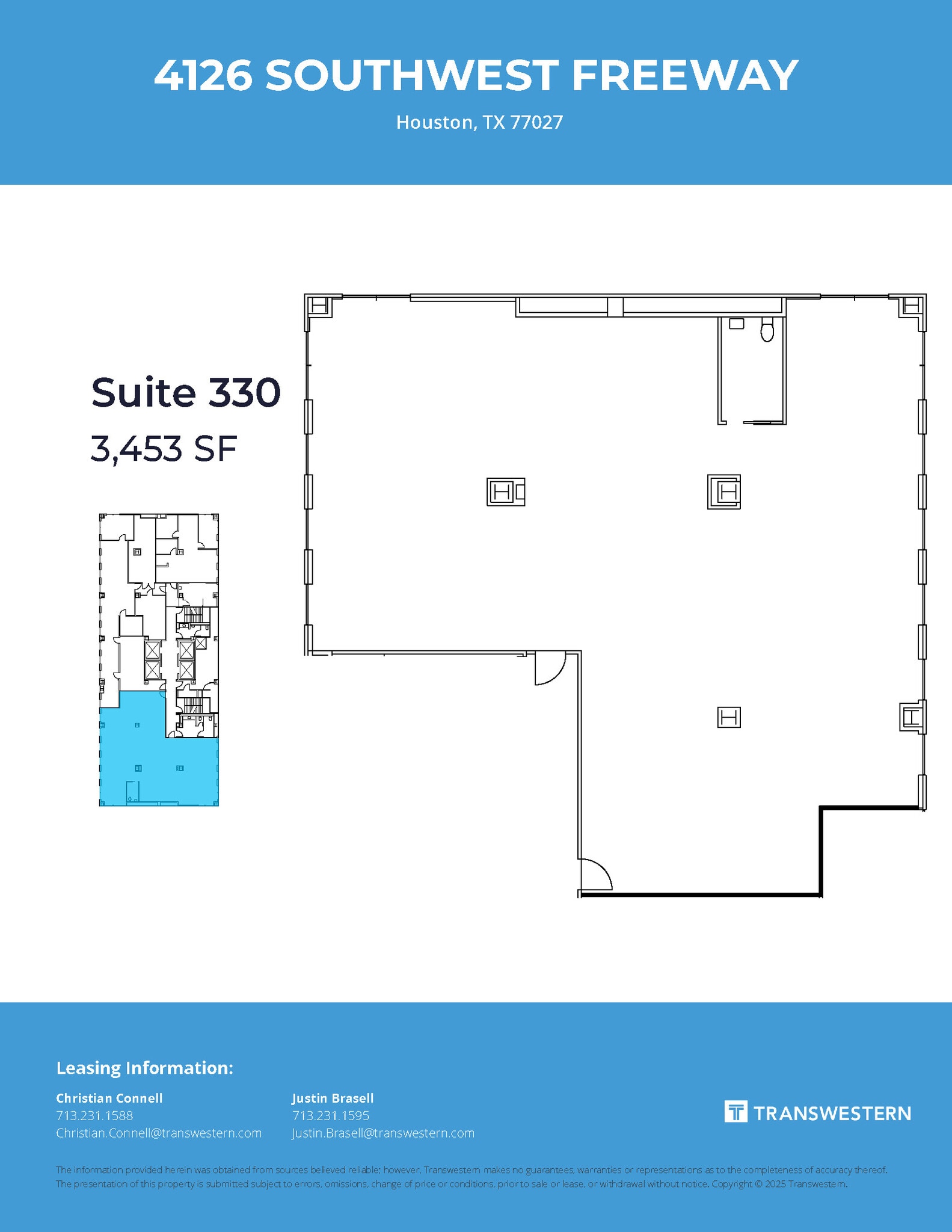 4126 Southwest Fwy, Houston, TX à louer Plan d’étage– Image 1 sur 1