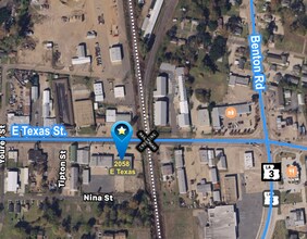 2058-2060 E Texas St, Bossier City, LA - Vue aérienne vue de carte