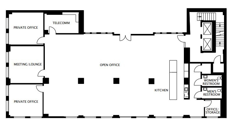 1300 Broadway, Oakland, CA à louer Plan d’étage– Image 1 sur 1