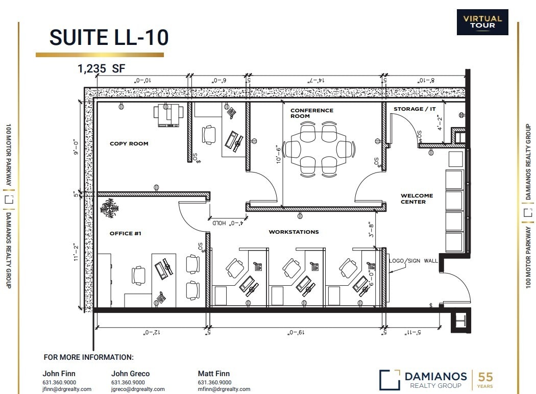 100 Motor Pkwy, Hauppauge, NY à louer Plan d’étage– Image 1 sur 1