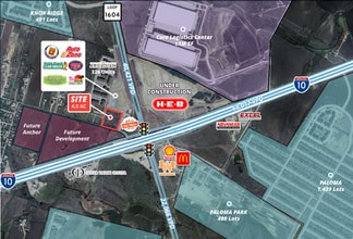 1604 E at IH-10 E, Converse, TX - Vue aérienne vue de carte - Image1