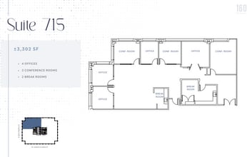 160 W Santa Clara St, San Jose, CA à louer Plan d’étage– Image 1 sur 1