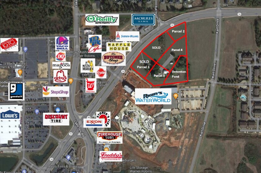 1030 Hwy 96, Warner Robins, GA à vendre Aérien– Image 1 sur 5