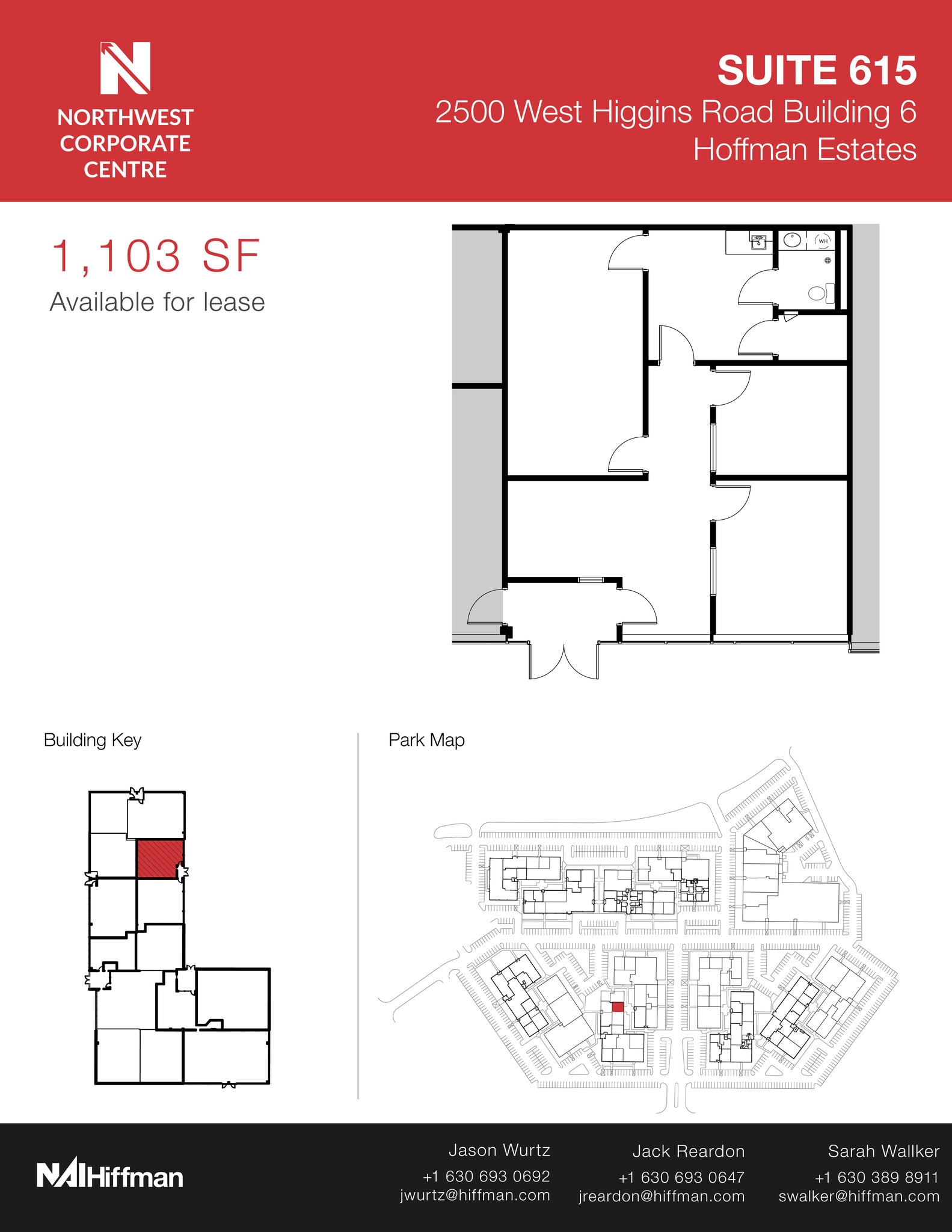 2500 W Higgins Rd, Hoffman Estates, IL à louer Plan d’étage– Image 1 sur 1