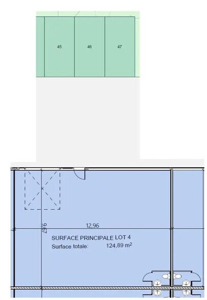 Local d’activités dans Dives-sur-Mer à louer - Plan d’étage – Image 3 sur 4