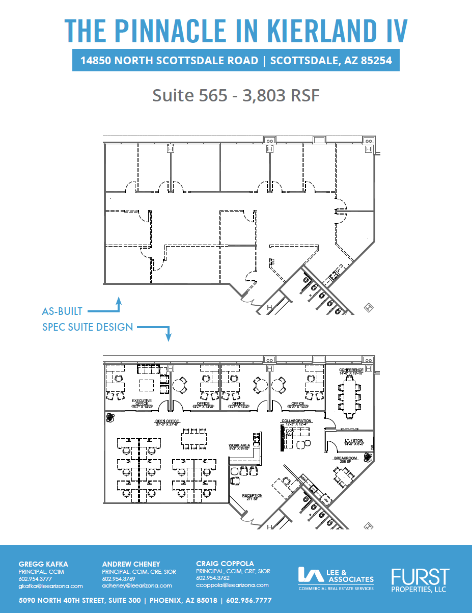 14850 N Scottsdale Rd, Scottsdale, AZ à louer Plan d’étage– Image 1 sur 1