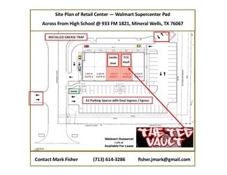 Plus de détails pour 933 N FM 1821 Rd, Mineral Wells, TX - Local commercial à louer