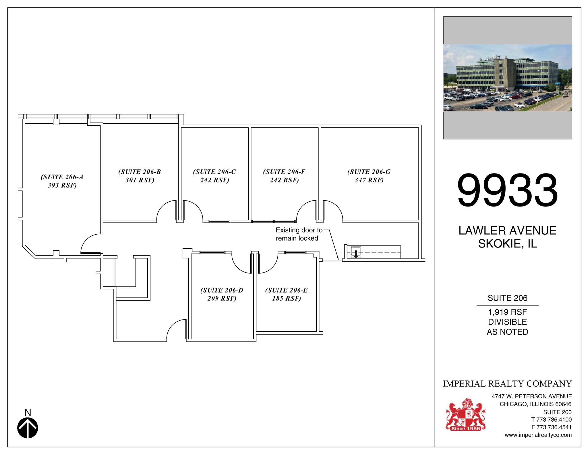 9933 Lawler Ave, Skokie, IL à louer Plan de site– Image 1 sur 1