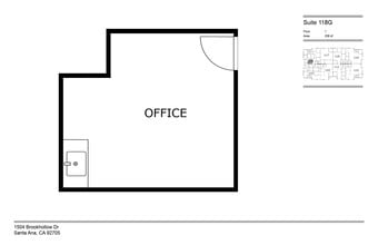 1504 Brookhollow Dr, Santa Ana, CA à louer Plan d’étage type– Image 2 sur 2