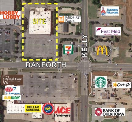 832-848 W Danforth Rd, Edmond, OK à louer - Aérien – Image 3 sur 5