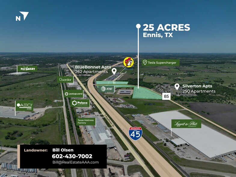 IH 45 & FM 85, Ennis, TX à vendre - Photo principale – Image 1 sur 9