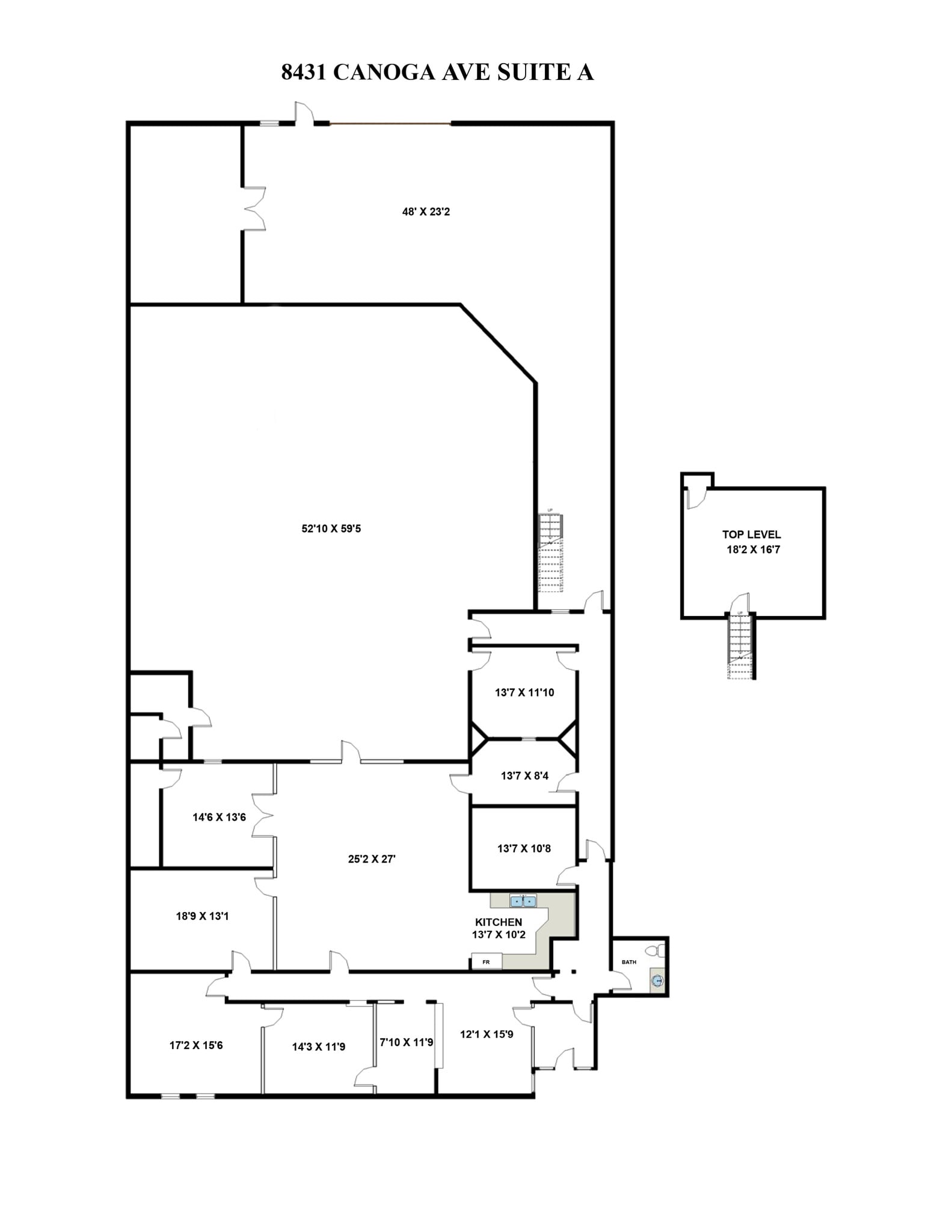 8411-8421 Canoga Ave, Canoga Park, CA à louer Plan de site– Image 1 sur 4