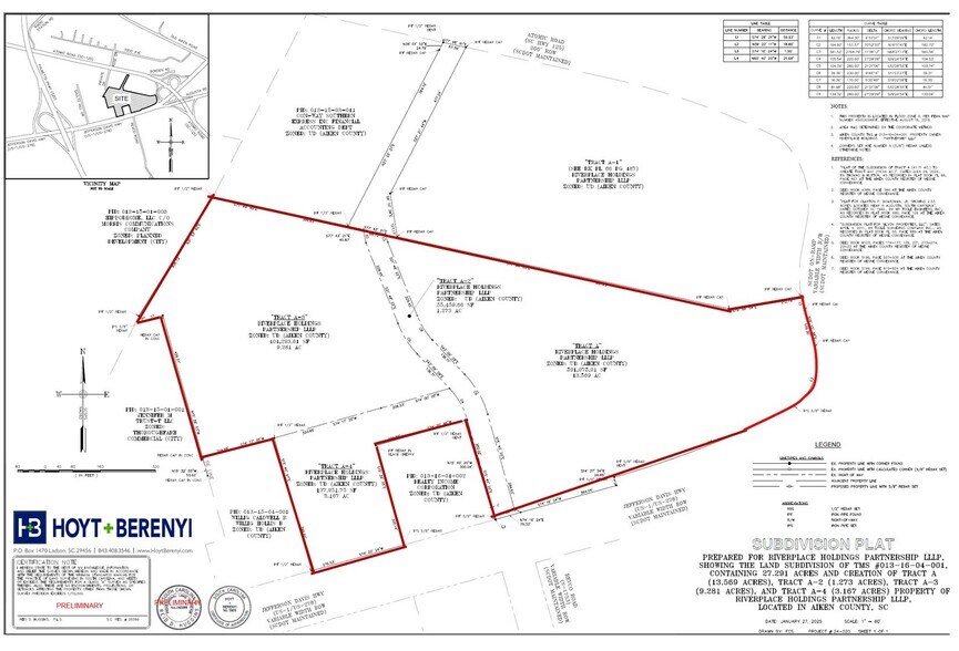 US Hwy 1 And Atomic Rd, North Augusta, SC à vendre - Plan cadastral – Image 2 sur 2