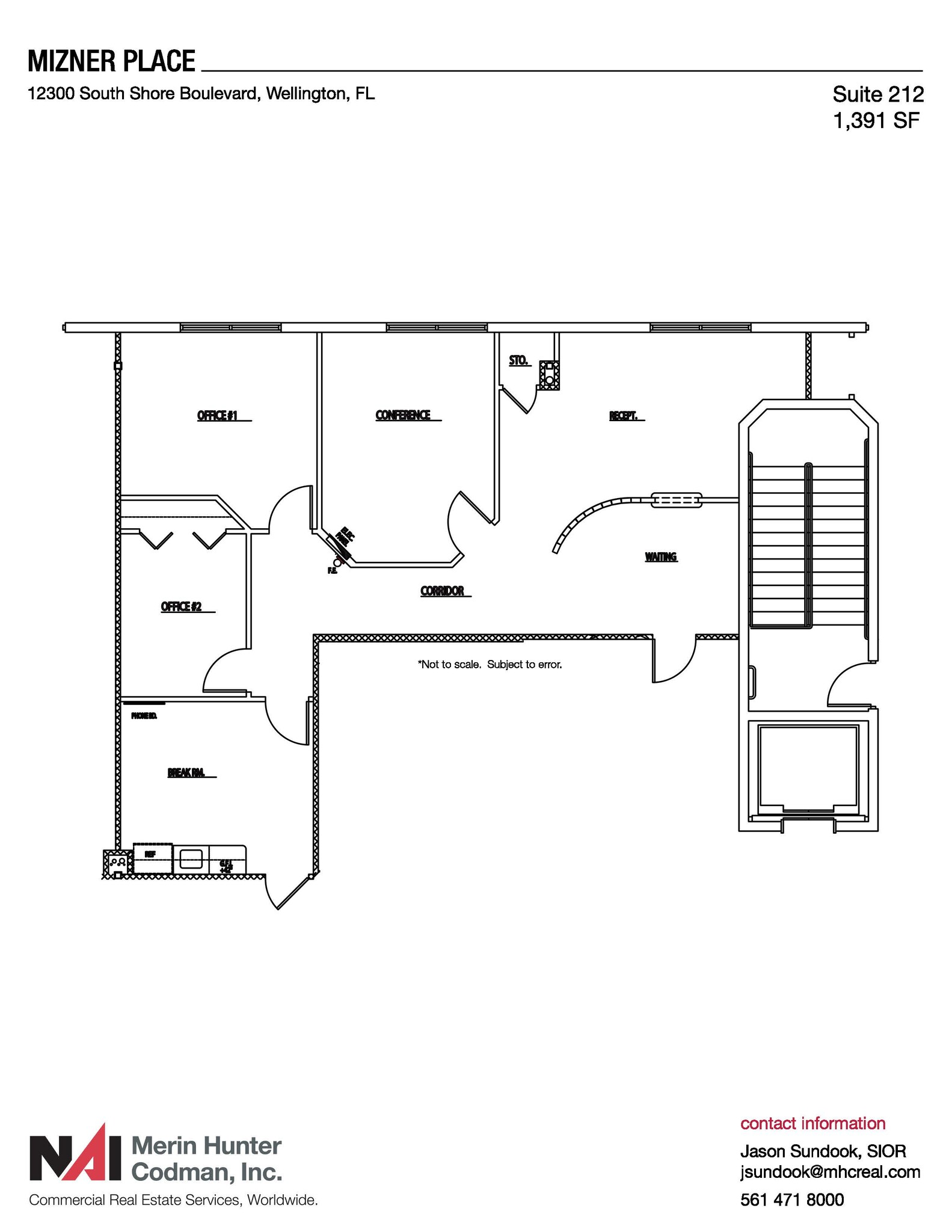 12300 S Shore Blvd, Wellington, FL à louer Plan d’étage– Image 1 sur 10