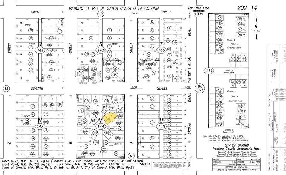 721 S A St, Oxnard, CA à louer - Plan cadastral – Image 2 sur 5