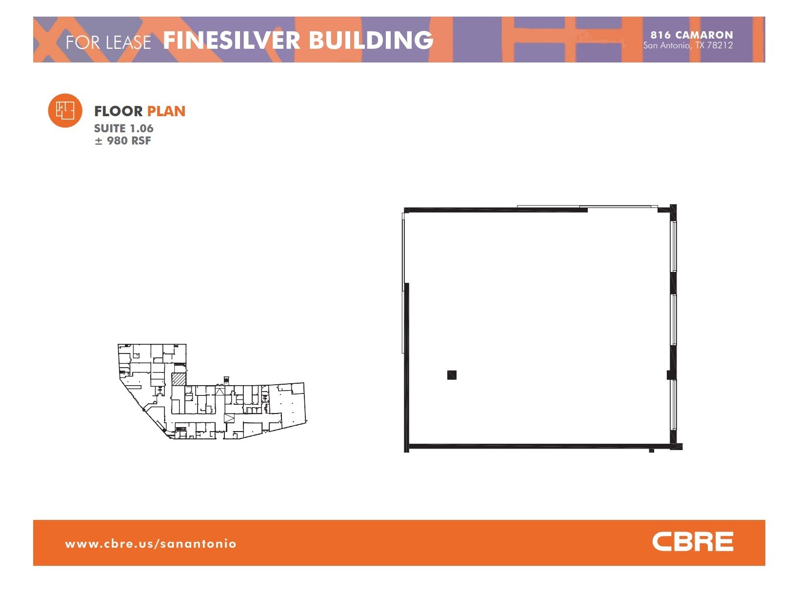 816 Camaron St, San Antonio, TX à louer Plan d’étage– Image 1 sur 1