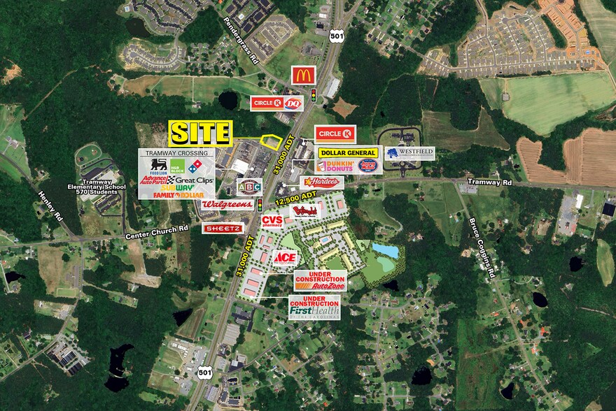 2220 Jefferson Davis hwy, Sanford, NC à louer - Aérien – Image 2 sur 3