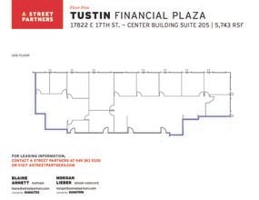 17852 E 17th St, Tustin, CA à louer Plan d’étage– Image 1 sur 1