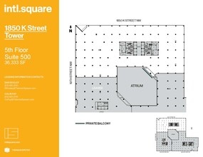 1875 I St NW, Washington, DC à louer Plan d’étage– Image 1 sur 2
