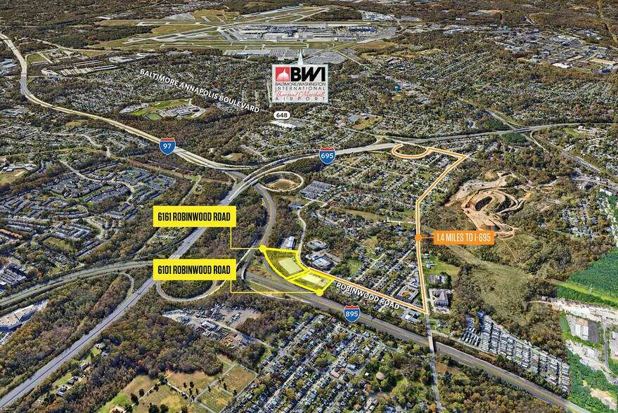 6101 Robinwood Rd, Baltimore, MD à louer - Aérien – Image 2 sur 6
