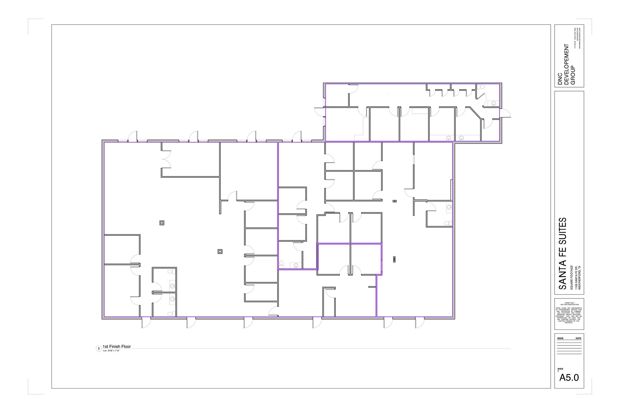 1105 Santa Fe Dr, Weatherford, TX à louer Plan de site– Image 1 sur 27