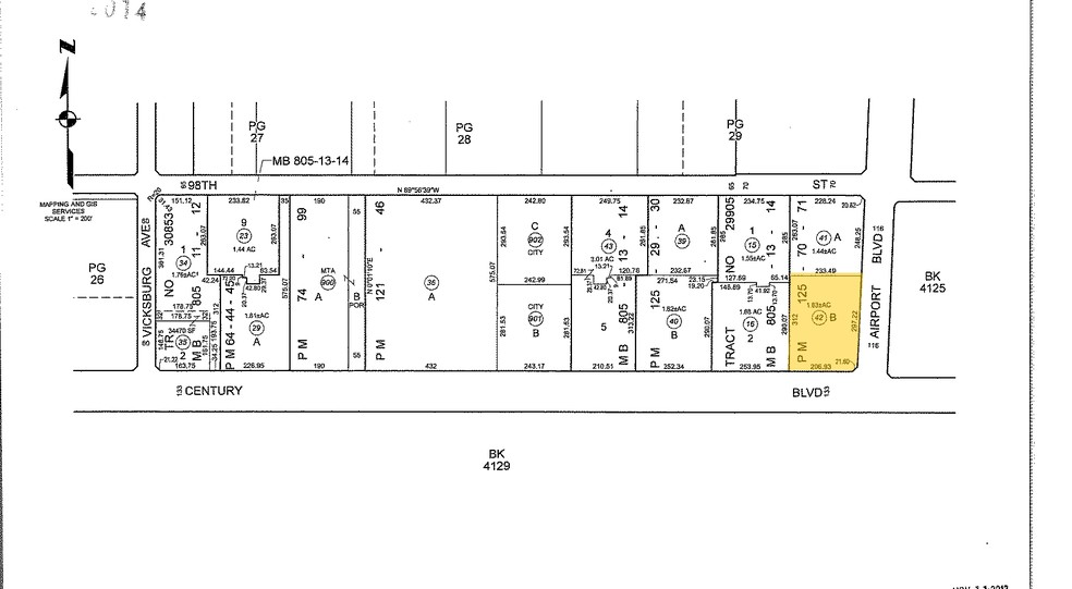 5901 W Century Blvd, Los Angeles, CA à vendre - Plan cadastral – Image 2 sur 15