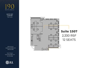 190 S La Salle St, Chicago, IL à louer Plan d’étage– Image 2 sur 2