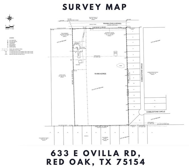 633 E Ovilla Rd, Red Oak, TX à vendre - Plan cadastral – Image 3 sur 3
