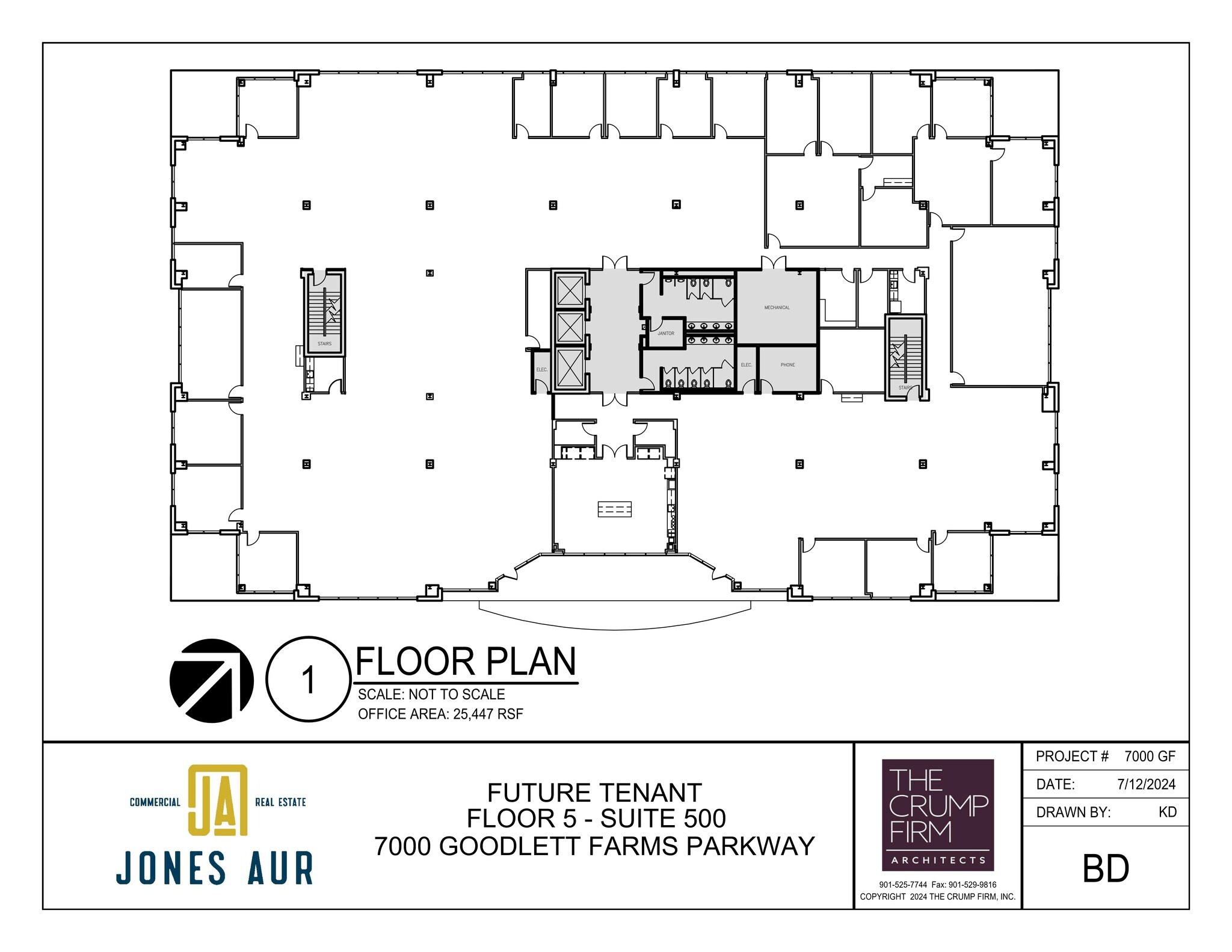 7000 Goodlett Farms Pky, Cordova, TN à louer Plan de site– Image 1 sur 8