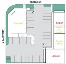 1305-1307 Broadway, El Cajon, CA à louer Plan de site– Image 1 sur 1