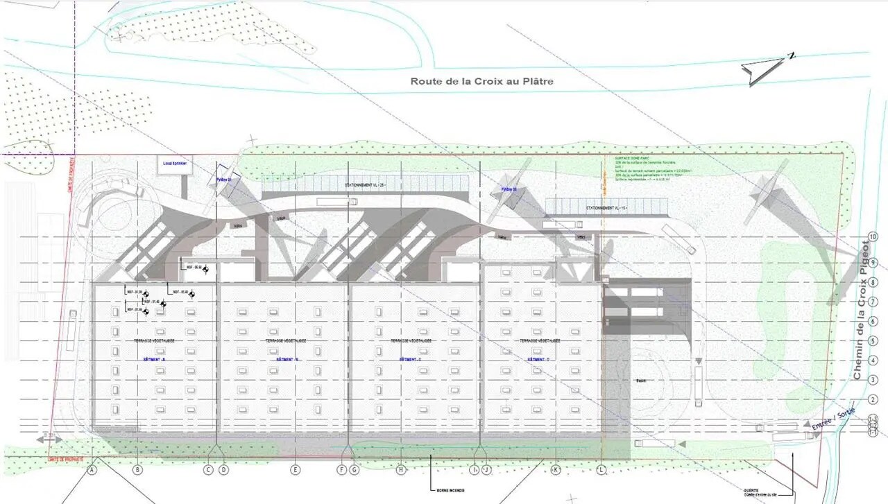 Bureau dans Tremblay-en-France à louer Plan d’étage– Image 1 sur 5