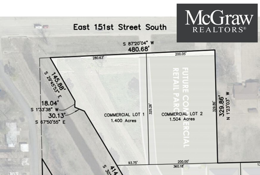 151st St, Bixby, OK à vendre - Plan cadastral – Image 2 sur 2