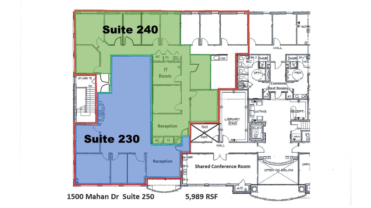 1500 Mahan Dr, Tallahassee, FL à louer Plan d’étage– Image 1 sur 1