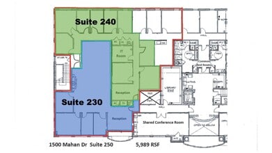 1500 Mahan Dr, Tallahassee, FL à louer Plan d’étage– Image 1 sur 1