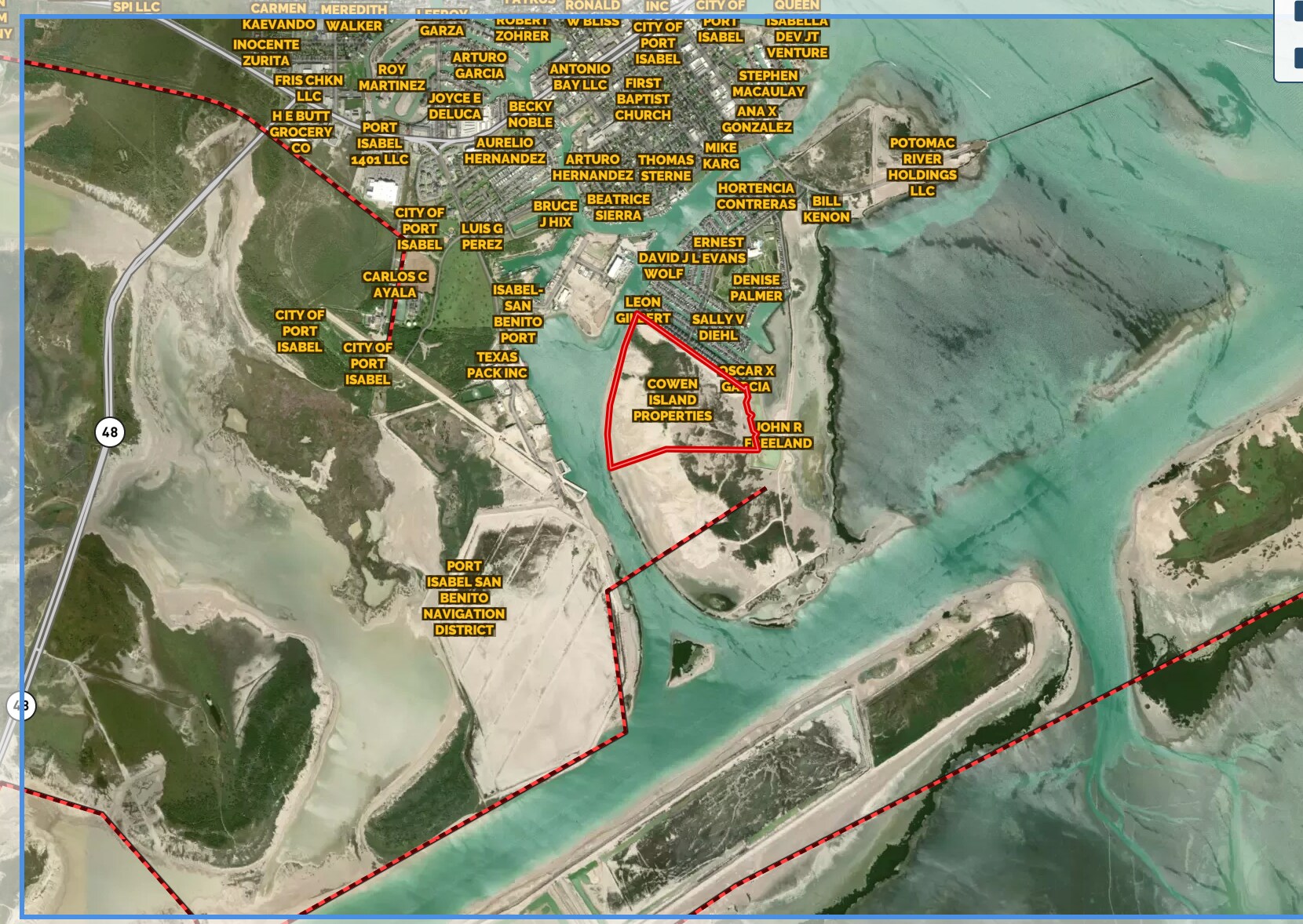 TBD Long Island -1, Port Isabel, TX à vendre Aérien– Image 1 sur 6