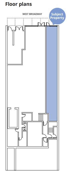 530 W Broadway, Vancouver, BC à louer Plan d’étage– Image 1 sur 1