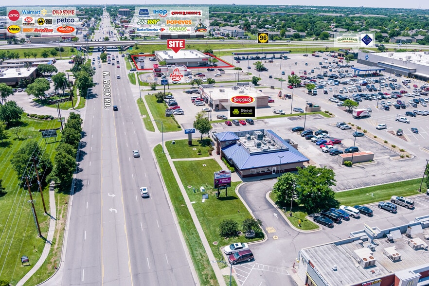 3411 N Rock Rd, Wichita, KS à louer - Aérien – Image 3 sur 3