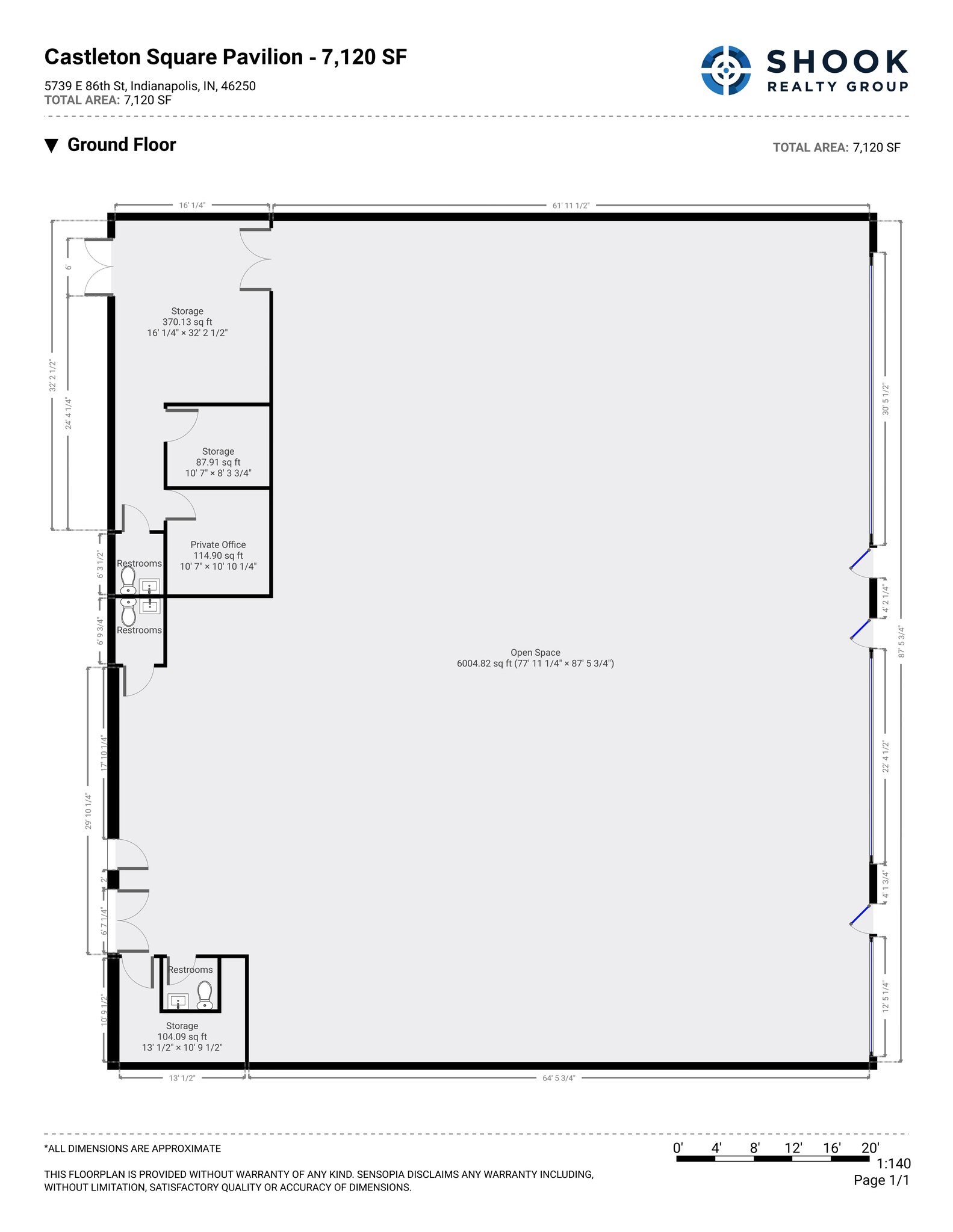 5612-5769 Castleton Corner Ln, Indianapolis, IN à louer Plan de site– Image 1 sur 1