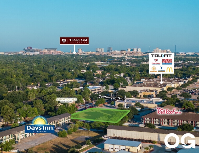 2504 Texas Ave S, College Station, TX à vendre - Aérien – Image 2 sur 13