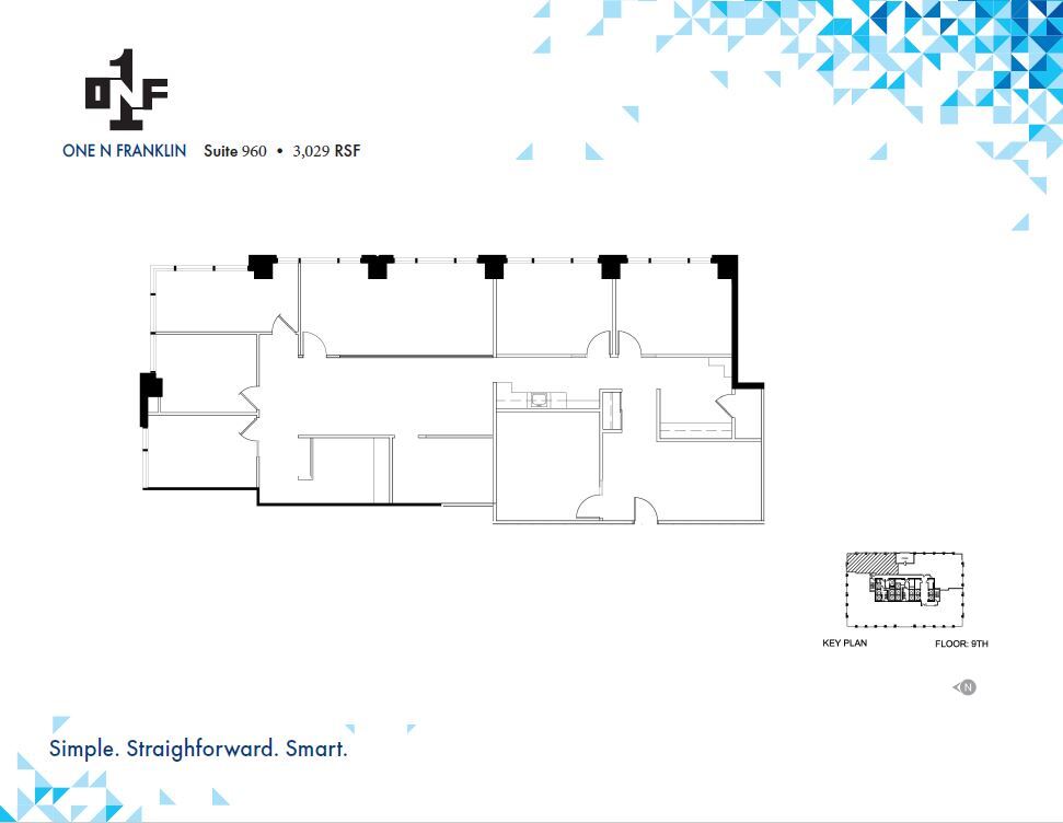 1 N Franklin St, Chicago, IL à louer Plan d’étage– Image 1 sur 1
