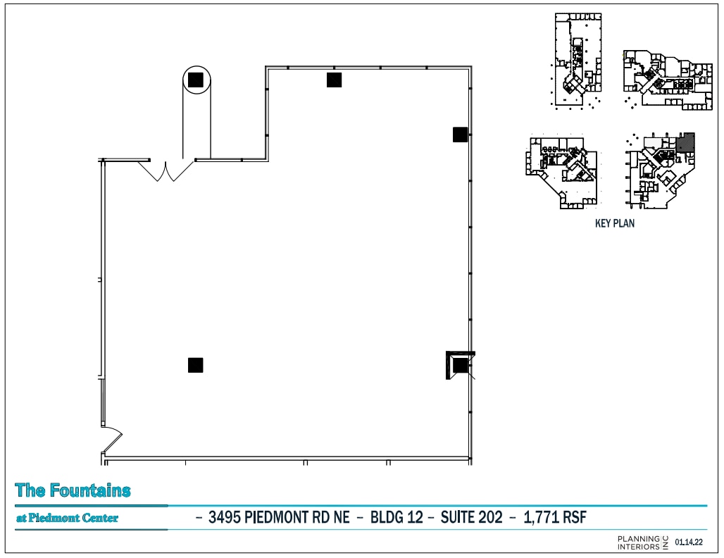 3495 Piedmont Rd NE, Atlanta, GA à louer Plan d’étage– Image 1 sur 1