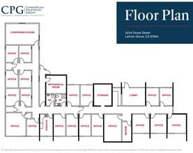 3434 Grove St, Lemon Grove, CA à vendre Plan d’étage– Image 1 sur 1