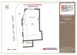 Local commercial dans Le Blanc-Mesnil à louer Plan d’étage– Image 1 sur 1