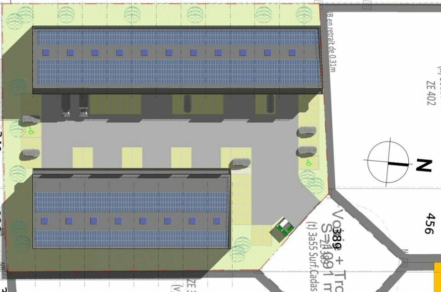 Local d’activités dans Marcilloles à louer - Plan de site – Image 2 sur 7